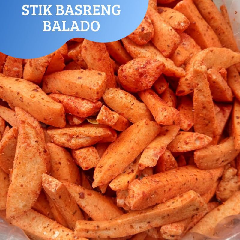 

seblak basreng setick rasa balado pedas manis kemasan 500gr