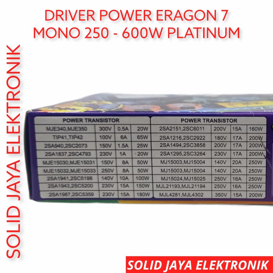 KIT DRIVER POWER ERAGON 7 ERAGON7 LEGEND MASTER PCB FIBER 600W MONO HIFI POWER AMPLIFIER DRIVER