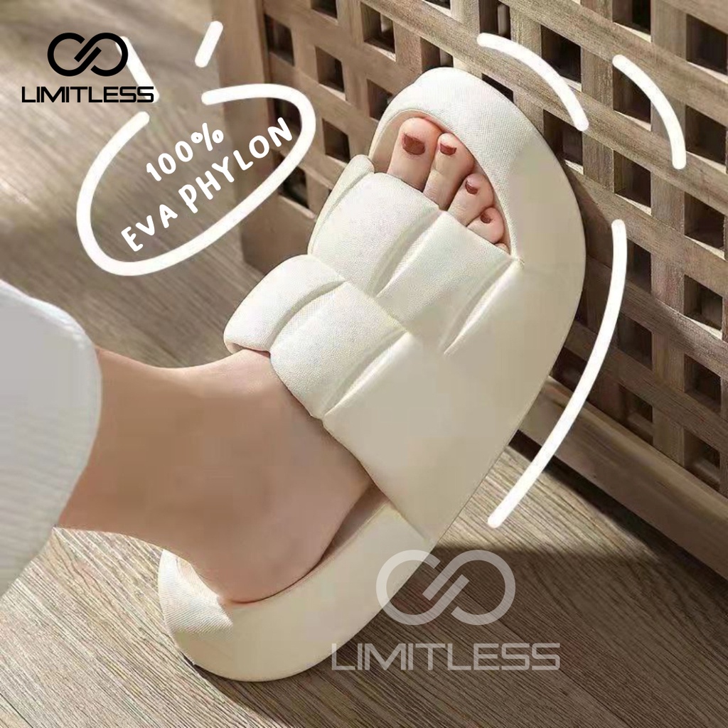 Sandal Slip On Wanita Rumahan Sendal Cewek Slop Comfortable Sandal Wanita Kekinian Terbaru Korean Style