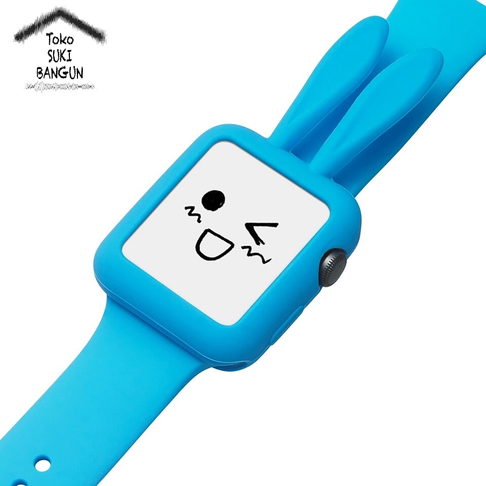 Rabbit Ears Soft Silicone Case for Apple Watch 38mm 42mm Series 1 2 3