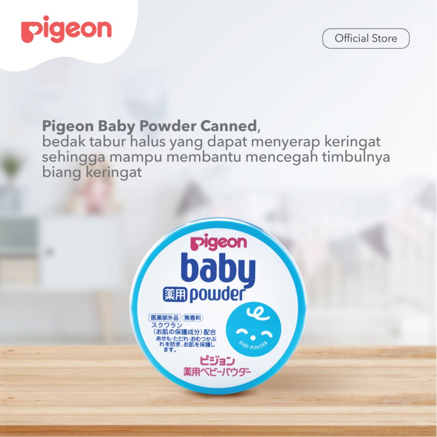 Pigeon Baby Powder ( Bedak Kaleng Biru)