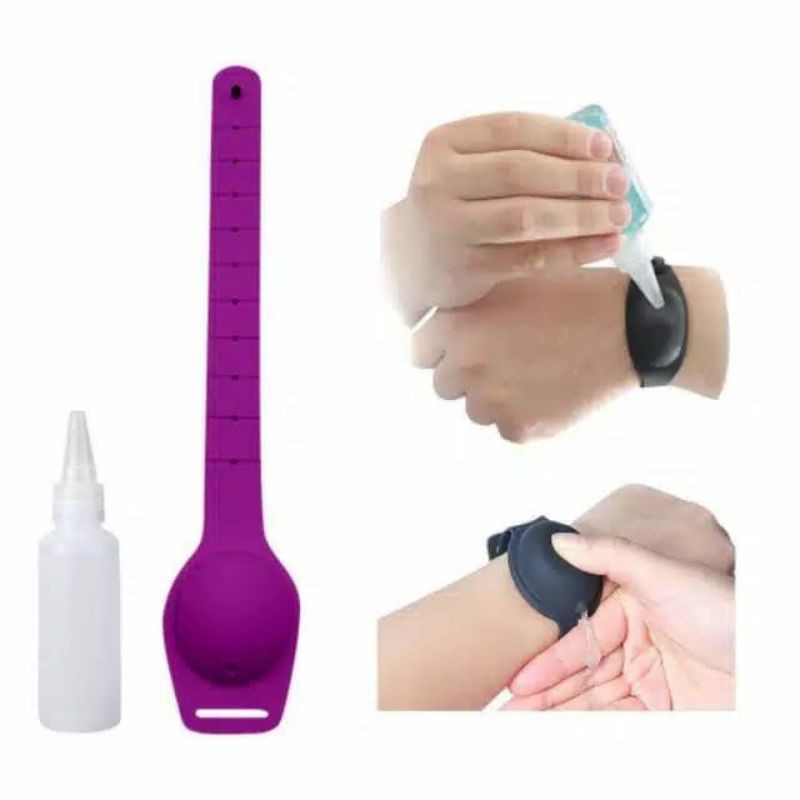 Gelang Sanitizer Silikon Wrist Band Gelang Silicone Pembersih Tangan Lotion Gel Hand Sanitizer