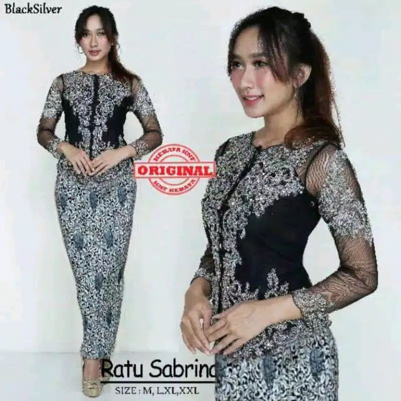 NEW REALPICT SETELAN KEBAYA SABRINA/KEBAYA PAYET PANJANG/KEBAYA MURAH