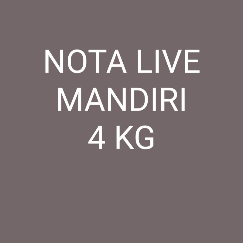 Jual Tanaman Hias Nota Lve Mandiri 4kg Shopee Indonesia