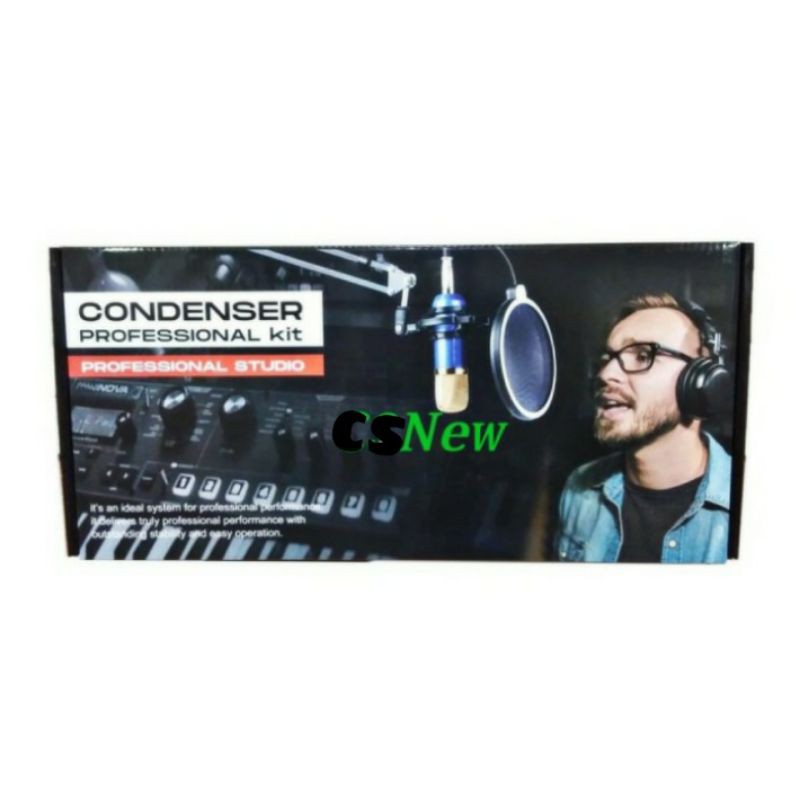 MIC Microfon Microphone Profesional Condenser Studio Kit with Stand Holder