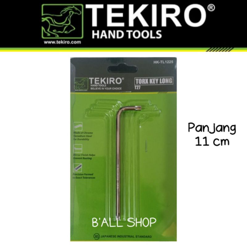 Kunci L Bintang T27 Panjang Tekiro HK-TL1225