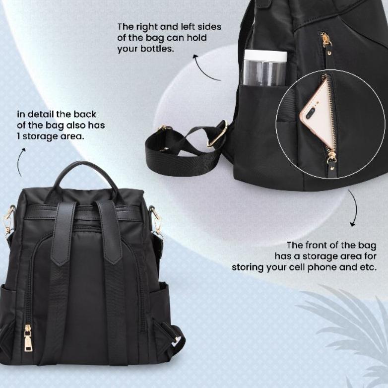 [Best Seller] Jims Honey Zoe Backpack Waterproof Tas Ransel Wanita Anti Air Jh Jimshoney Bag Best Se