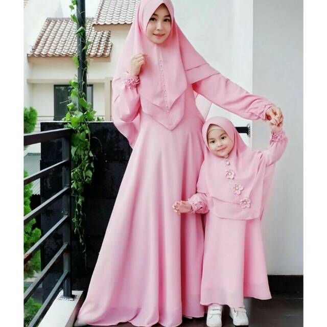 COUPLE MOM DAN KID / COUPLE IBU DAN ANAK / COUPLE LEBARAN / BAJU LEBARAN COUPLE GAMIS / COUPLE PESTA
