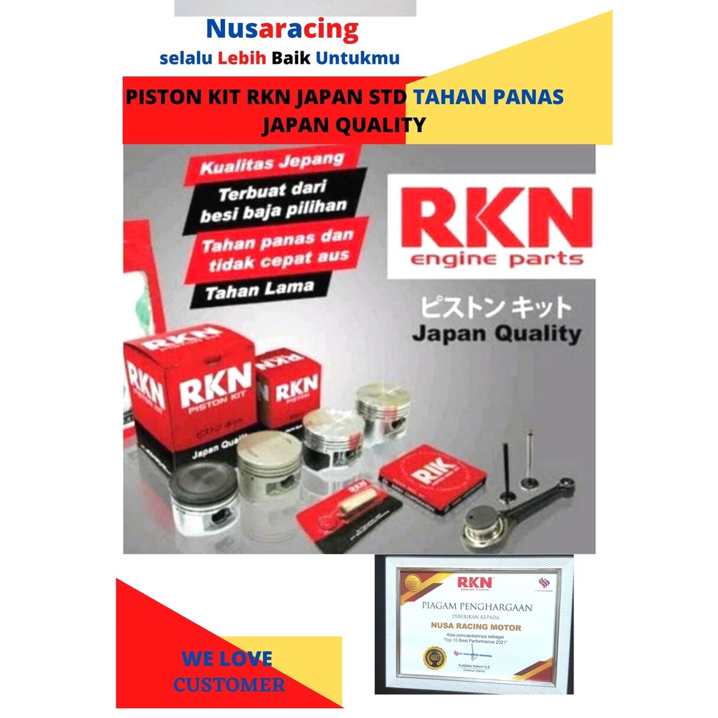 PISTON KIT BEAT SCOOPY VARIO SCOOPY blade Revo 100 Supra Kharisma bore up 130 cc-150 cc XB Jenong Blade 53.5 54 54.5 55 56 RKN JAPAN RACING MANTAP BUAT KOMPRESSI-2