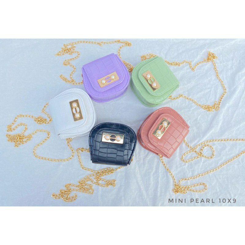 CROCO MINI PEARL/ CROCO MINI MISYEL/ TAS ANDIN/TAS TALI RANTAI