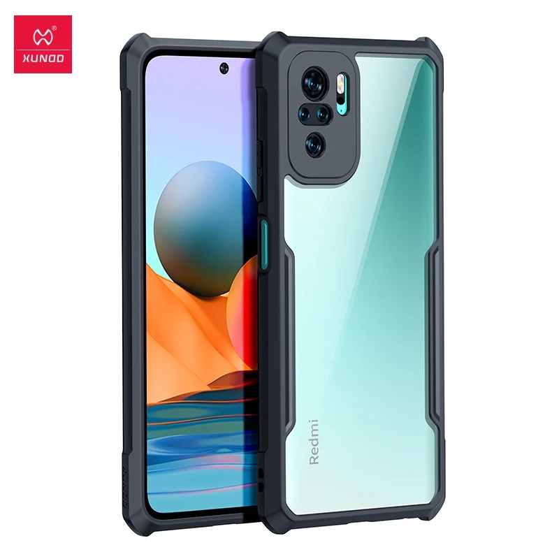 PROMO Case Xiaomi Redmi Note 10 / Redmi Note 10s Hardcase Armor Shockproof Fusion Bumper Transparan