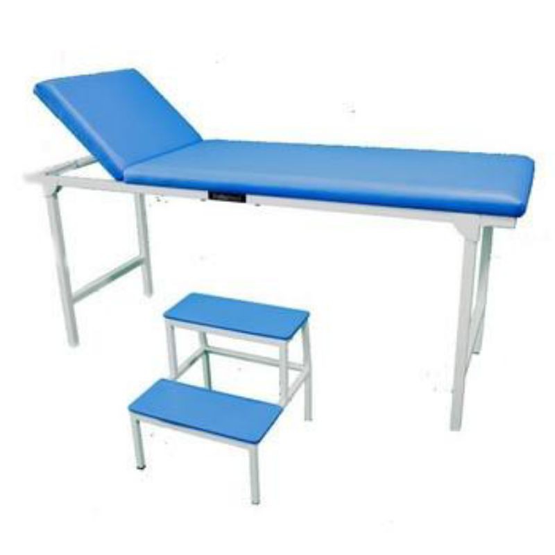 MEJA PERIKSA PASIEN LIPAT + FOOT STEP INDOMED (BEKAS)