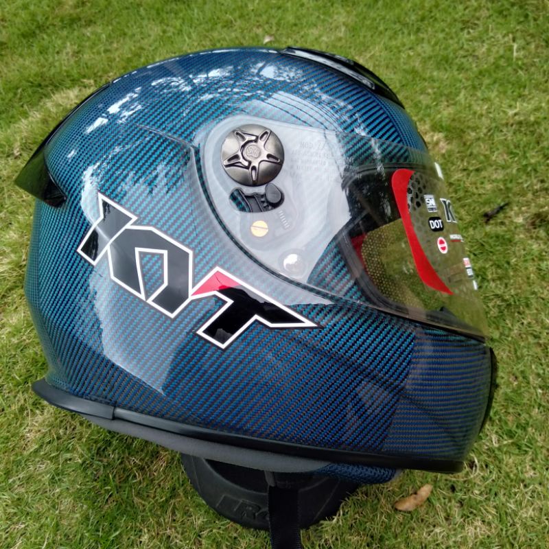 KYT KR1 CARBON biru, size M resize S (second)