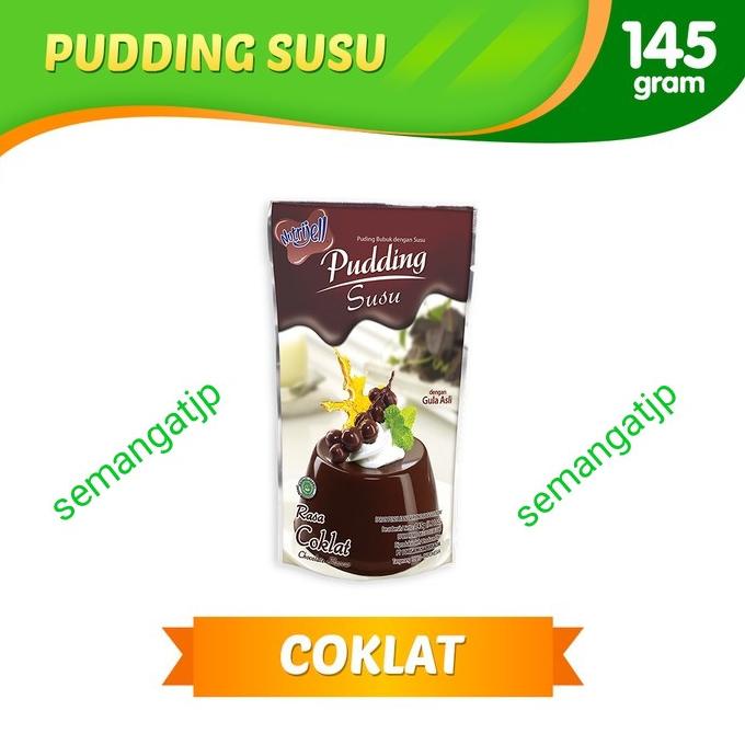 

Nutrijell Pudding Susu rasa Coklat Nutrijel bubuk instant 145 gram TERUJI Kode 411