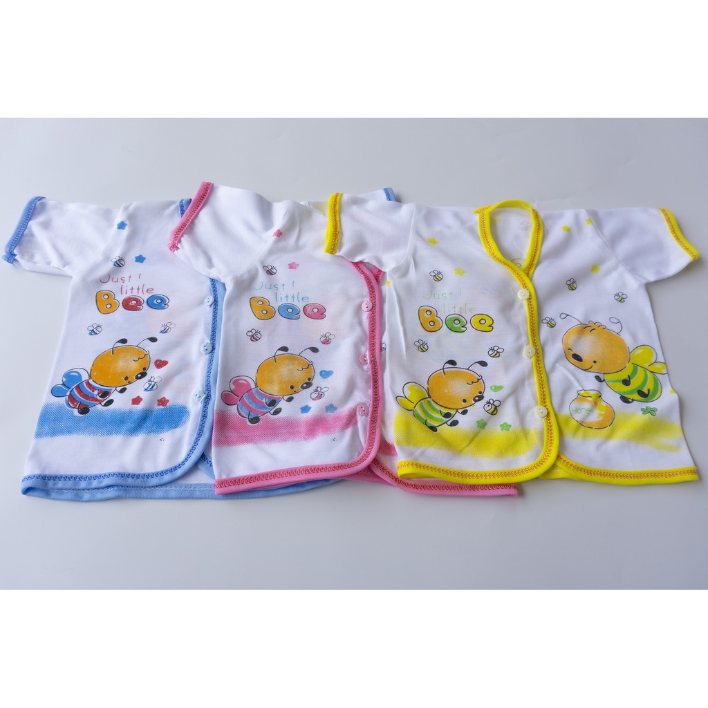 3Pcs Baju Bayi lengan Pendek newborn baju pendek