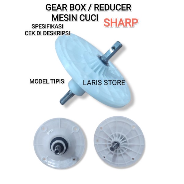 Gear Box / Reducer Mesin Cuci Sharp Model Tipis / AS Gigi 10