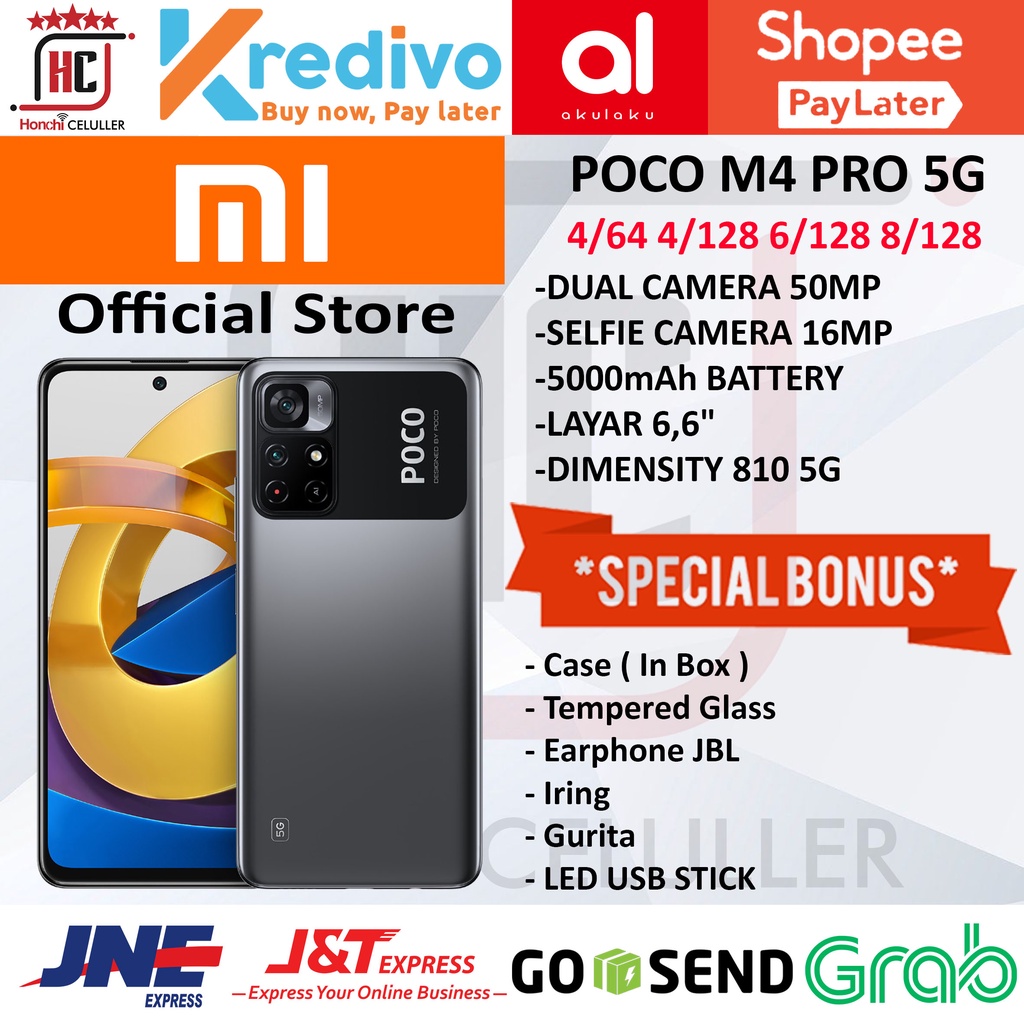 XIAOMI REDMI POCO M4 PRO 5G 8/128 64GB 4 6 GB GARANSI RESMI XIAOMI INDONESIA TAM