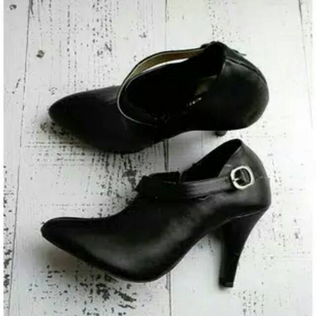 M.S_SHOP - High Heels Boots Trendy OG01 - Hitam