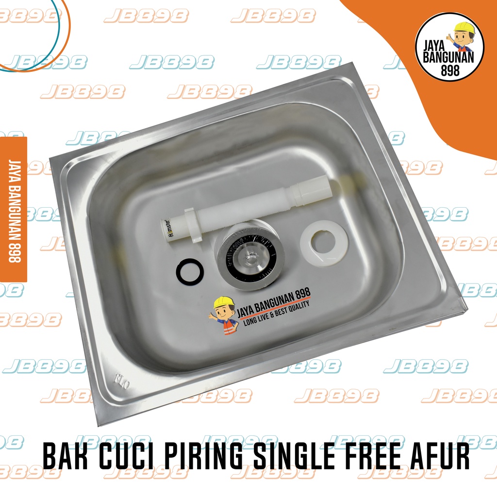 Bak Cuci Piring 1 Lubang / Promo Bak Cuci Piring / Sink Cuci Piring / Free Afur / KHUSUS INSTAN DAN SAMEDAY