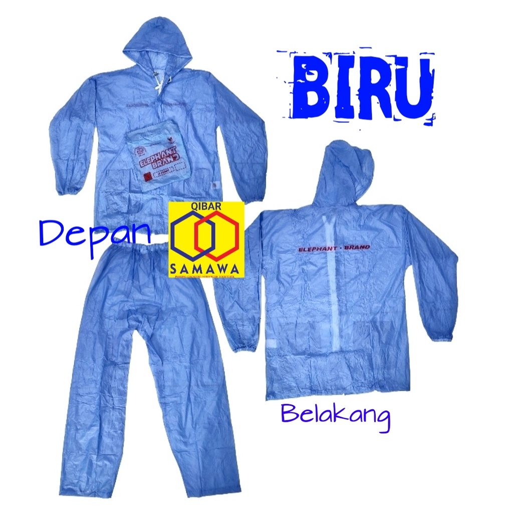 Jas Hujan DEWASA Jaket Celana Elephant Brand HEMAT