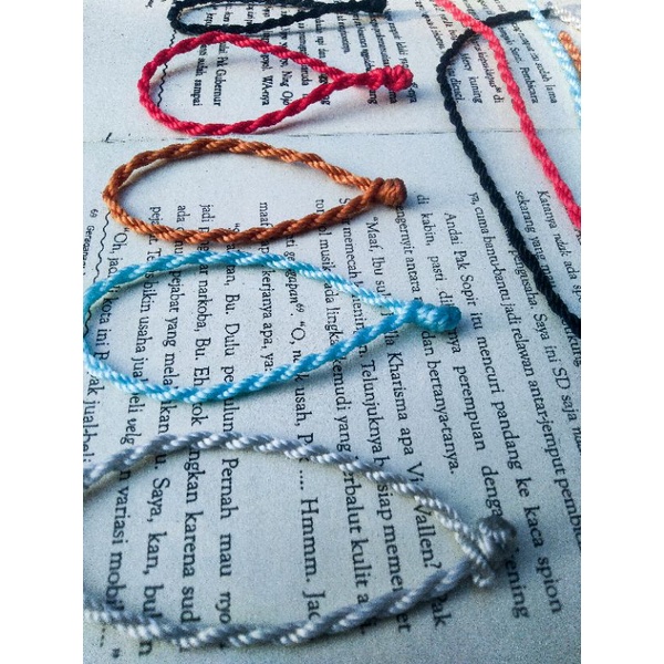 gelang tali / gelang couple lucky charm / gelang keberuntungan /couple