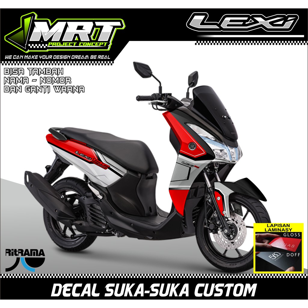 Sticker Decal Yamaha Lexi FULL BODY, sticker lexi