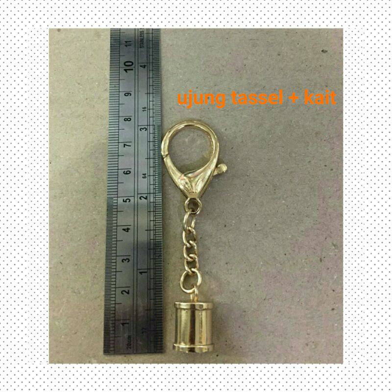 Ujung Tassel + kait udang 3,5cm (1pcs)