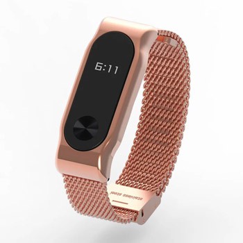 Xiaomi Band 2 Strap Steel Milanese Loop Rose Gold