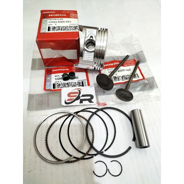 PISTON KIT (0,50) KOMPLIT (KBB) HONDA ORIGINAL TIGER   KELENGKAPAN PRODUK  PISTON KIT STD KOMPLIT  PATUNG KLEP 2 BIJI SIL KLEP 2 BIJI