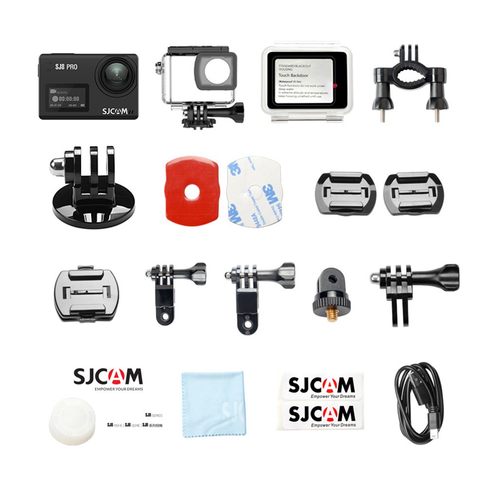 SJCAM SJ8 PRO 4K Touchscreen Action Camera 60 FPS EIS WiFi – Black