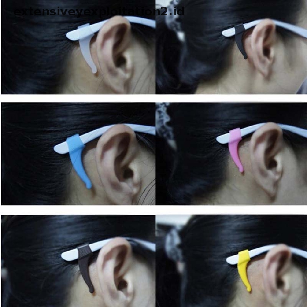 Eyeglasses Ear Hooks Kacamata Anti Slip Silikon