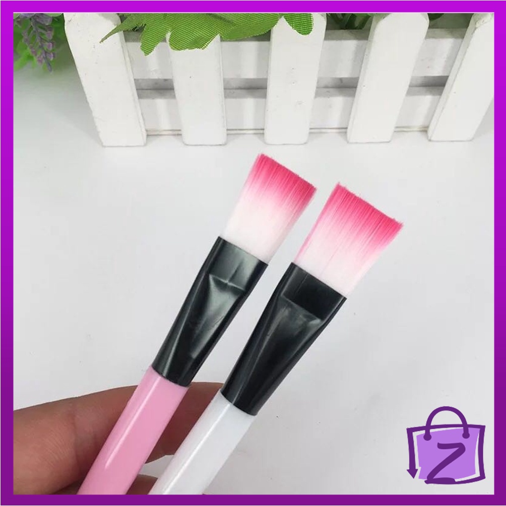 Kuas Masker Pink Putih | Kuas Masker Murah | Kuas Masker Bulu | Kuas Wajah Brush Make Up Warna