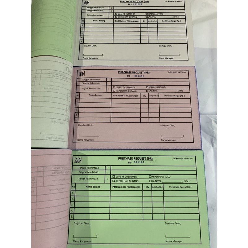 

CETAK NOTA CUSTOM 3 PLY, ADA NOMER SERI, NOTA OLSHOP, NOTA LAUNDRY, NOTA NCR