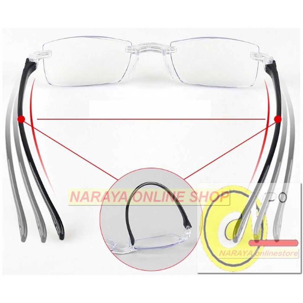 Kacamata Baca Ajaib Rimmless