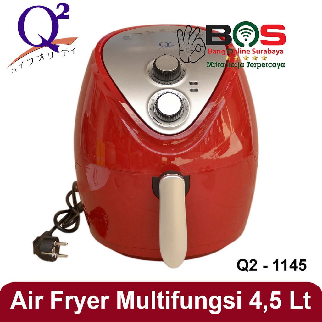 Air Fryer Q2-1145 Air Fryer 4,5 L Mesin Penggorengan Tanpa Minyak Air Fryer