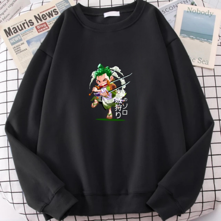 Sweater Dewasa Anime One Piece Zoro 002 In Action