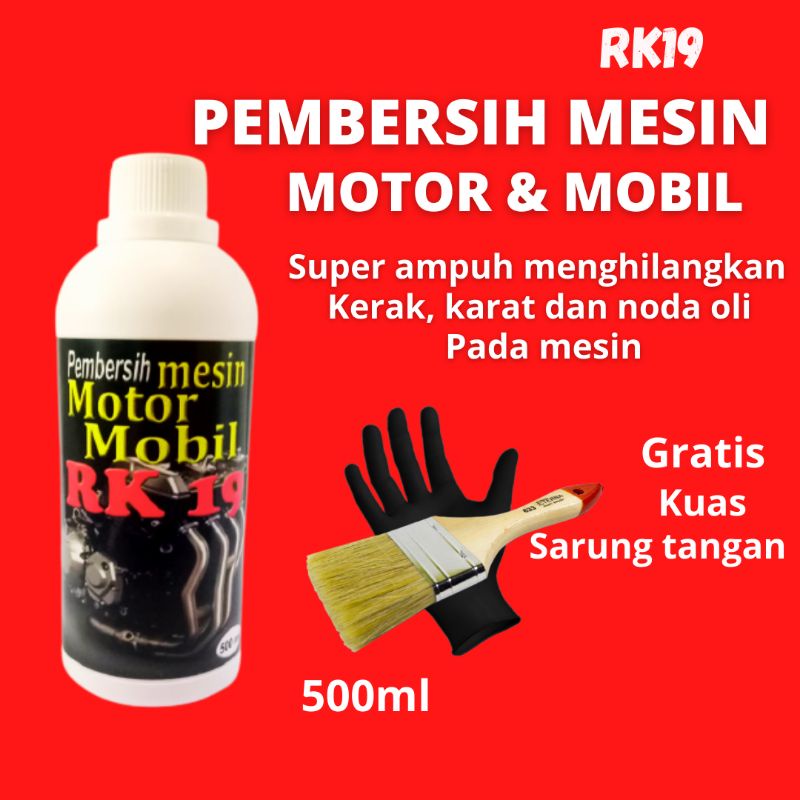 PEMBERSIH KERAK / KARAT MESIN MOTOR MOBIL - Penghilang Kerak, Karat, Mesin Motor &amp; Mobil/Engine Degreaser 500ml