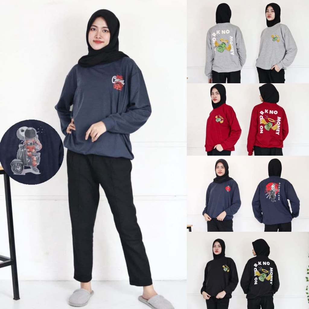 IZANY SWEATER / Sweatshirt OBLONG SIZE L WANITA bahan tebal