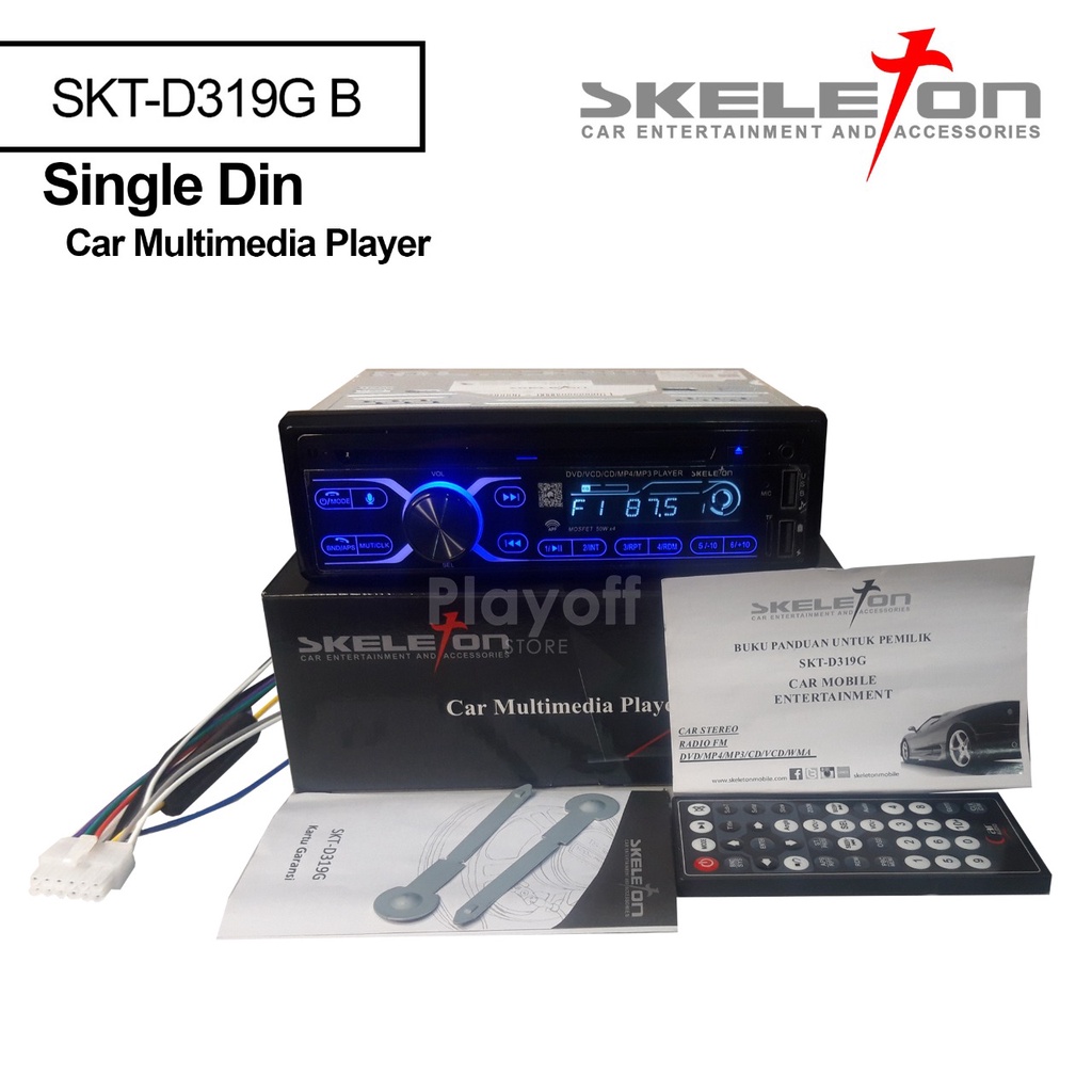 Single Din HEAD UNIT DVD SKT-D319G DVD A/B