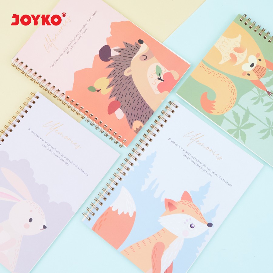 

NOTES SPIRAL A5 JOYKO NB 711 ANIMAL | BUKU CATATAN GARIS MOTIF HEWAN | 60 LBR