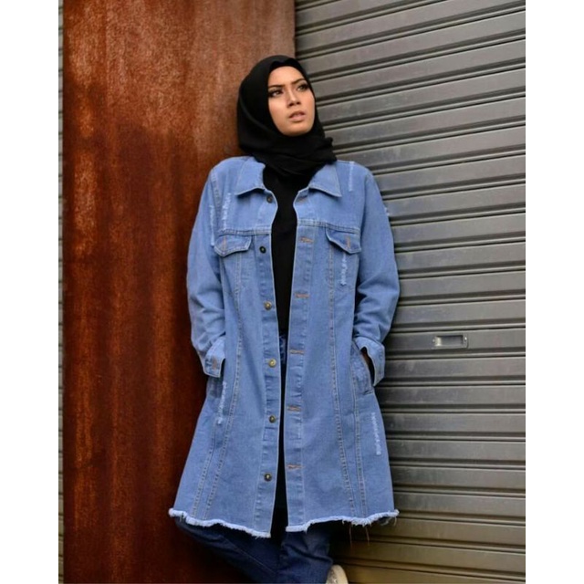 JAKET LEVIS CEWEK RAWIS PANJANG ORIGINAL BRUTALIST JAKET MUSLIMAH JAKET LEVIS WANITA JAKET HIJAB