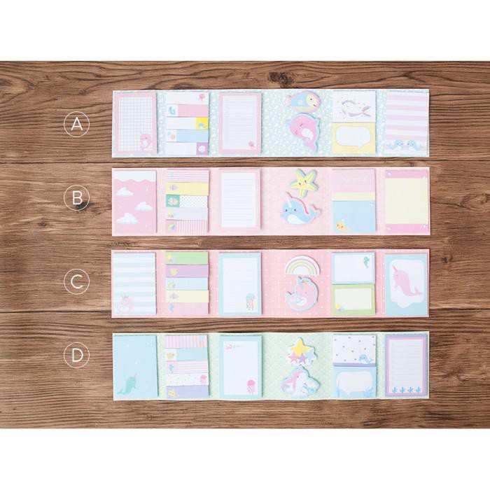 

Whale In The Sky Sticky Notes Set / Kertas Catatan Tempel / Notes - Varian A