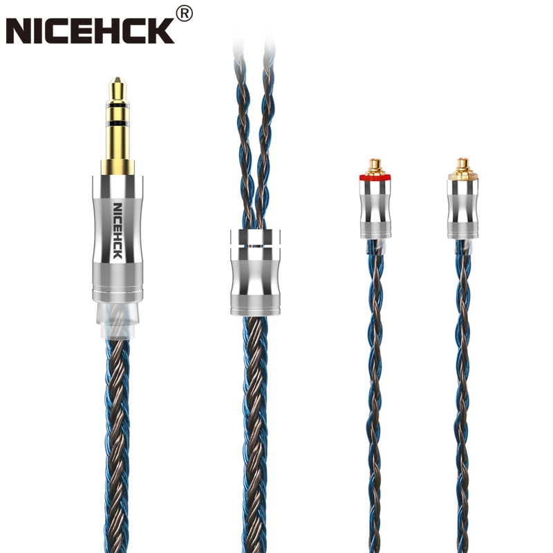 Nicehck C24-2 24 Core Kabel Headset Bahan Tembaga Alloy Lapis Silver 3.5mm / 2.5mm / 4.4mm Mmcx / Nx7 / Qdc / 0.78 2pin A6 Mk Lz3