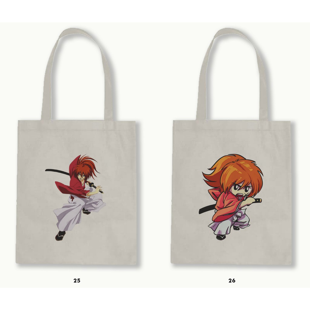 TOTE BAG BLACU - SAMURAI X (RUROUNI KENSHIN) .02