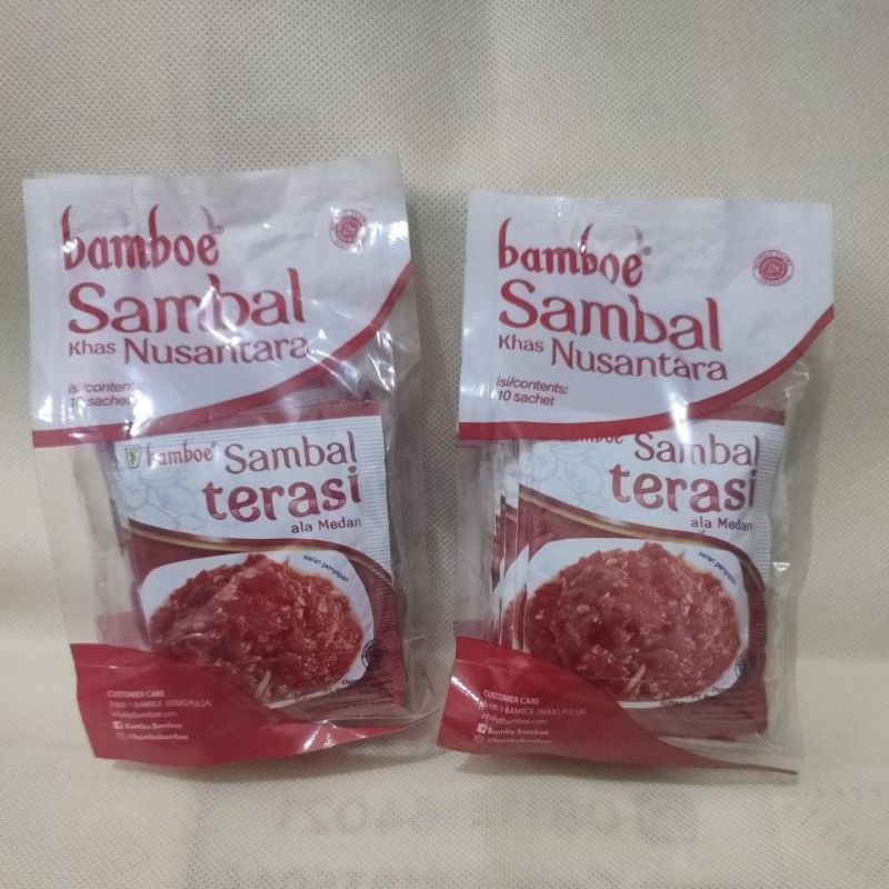 

Bamboe Sambal Terasi 10 sachet Khas Nusantara Ala Medan 16g