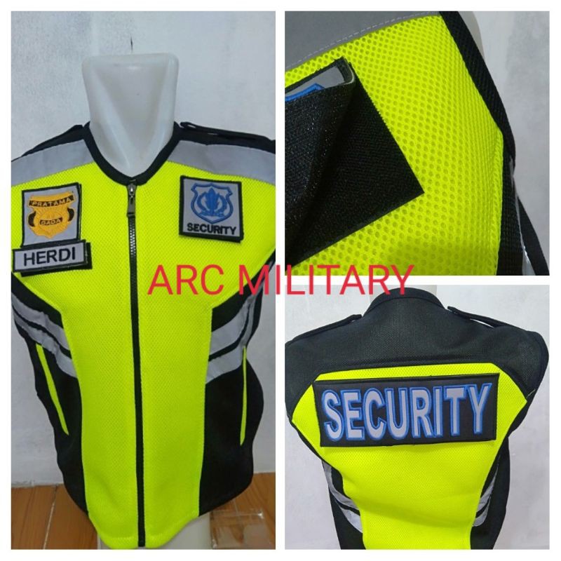 Rompi  security tebal/ rompi satpam/sigap/patroli/ secom