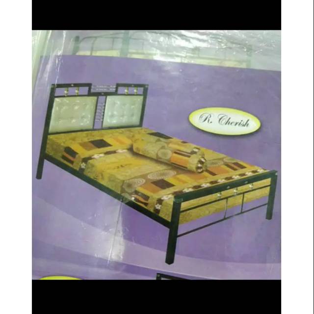 Kasur set ranjang besi + kasur 120 x200