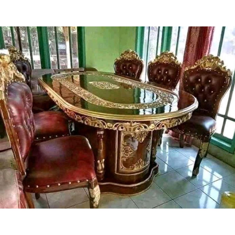 kursi makan mewah kursi makan ukir jepara