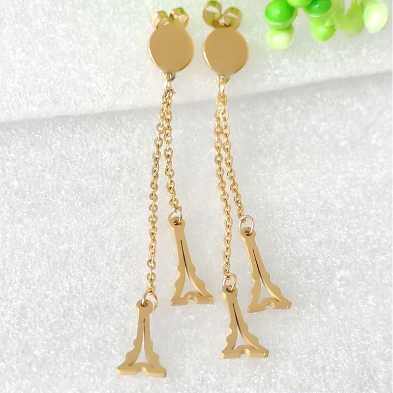 Anting Jurai Emas Paris Titanium Wanita 2