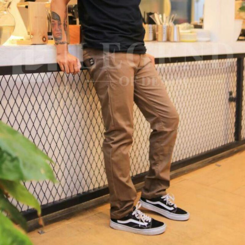 LEGEND OF DENIM™ Chinos Panjang Pria Original Long Short Pant Men's | Celana Chino Panjang Cowo